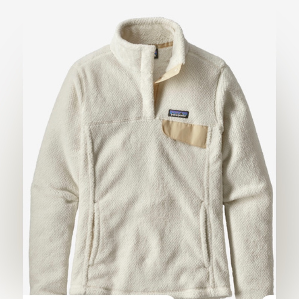 Women’s white Patagonia pullover